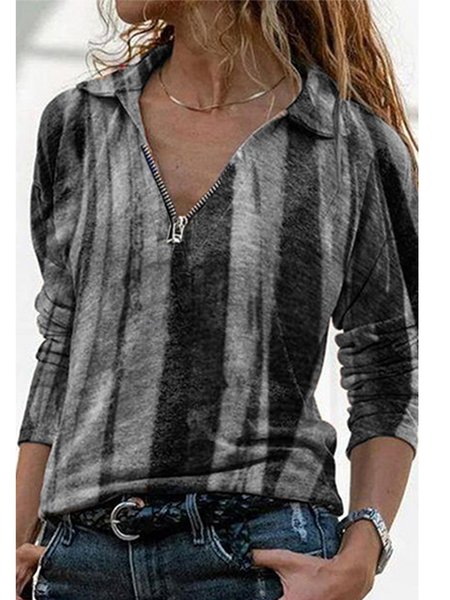 

Top Vintage Maniche Lunghe, Grigio, Blouses & Shirts