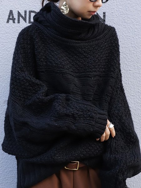 

Long Sleeve Holiday Sweater, Black, Sweaters
