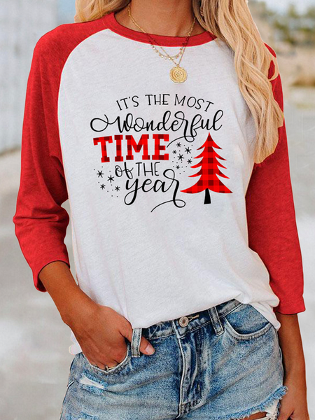 

Top Stampato Floreale Sexy Maniche Lunghe, Rosso, T-Shirts