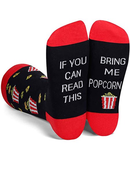 

Casual Breathable Cotton-Blend Underwear & Socks, Red, Men Socks