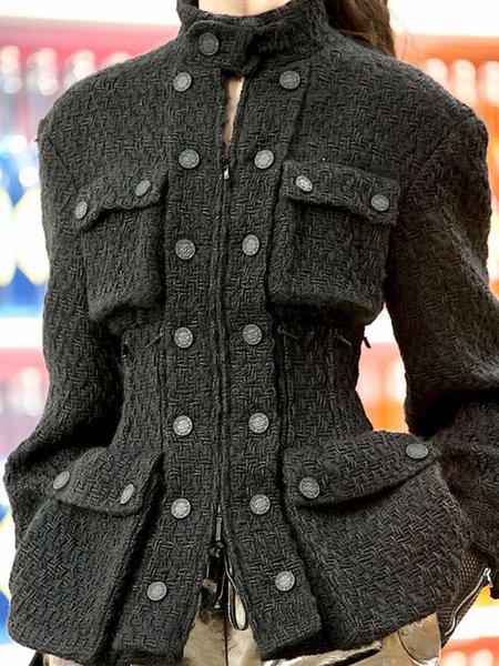 

Vintage Cotton Overcoat, As picture, Coats