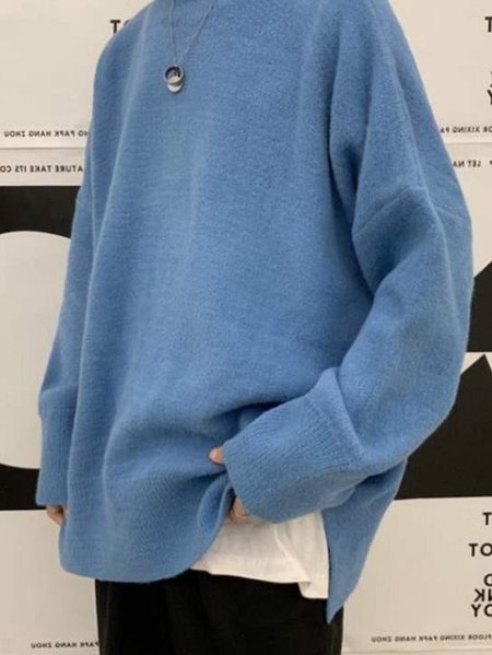 

Sport Long Sleeve Sweater, Sky blue, Sweaters