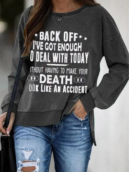 

Long Sleeve Casual Tops, Gray, Hoodies & Sweatshirts