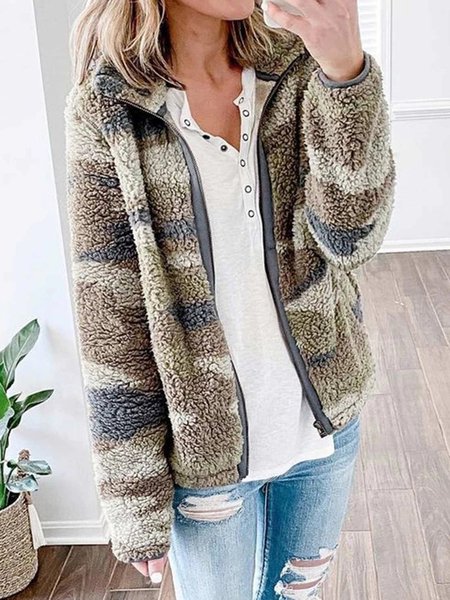 

Casual Shift Jacket, Green, Coats