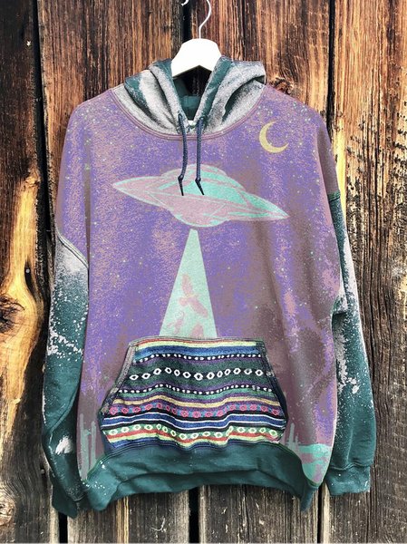 

Long Sleeve Cotton-Blend Casual Sweatshirts, Green, Sweatshirts & Hoodies