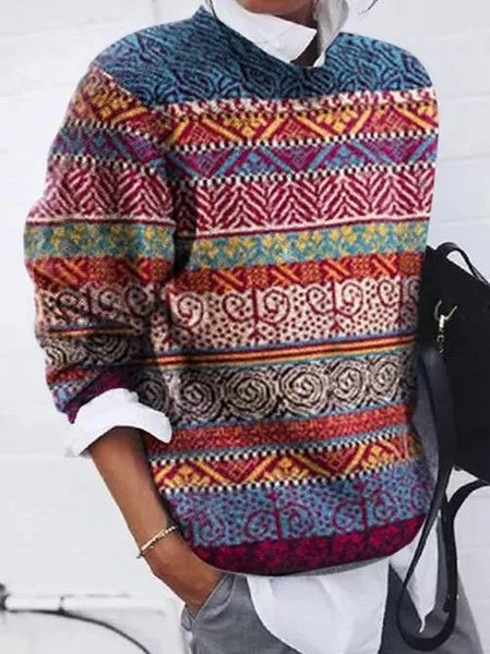 

Vintage Striped Long Sleeve Sweatshirts, Red, Sweatshirts & Hoodies