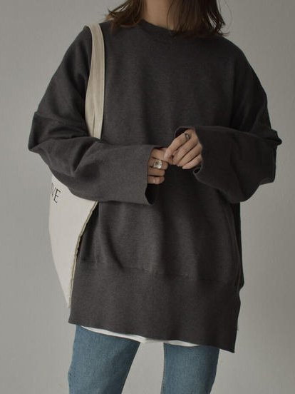 

Crew Neck Sport Long Sleeve Sweatshirts, Dark brown, Sweatshirts & Hoodies