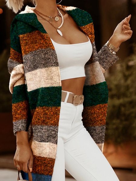 

Giubbotto Cardigan Casuale Maniche Lunghe, Multicolore, Cardigans