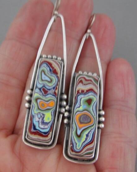 

Orecchini Vintage Lega, Blu, Earring