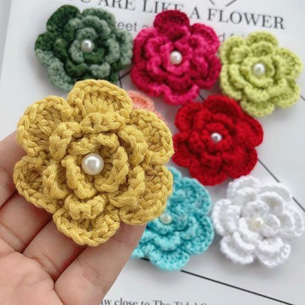 

Fatto a mano, filato fatto a mano fai da te fiore, Giallo, Accessories