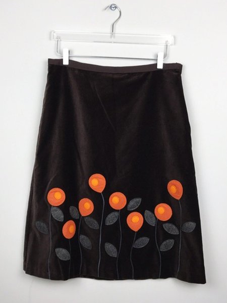

Casual Vintage Printed A-line Skirts, Black, Bottoms
