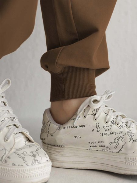 

Sports Jersey Pants, Light brown, Pants