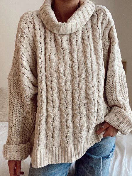 

Casual Cotton Sweater, As picture, Sweaters