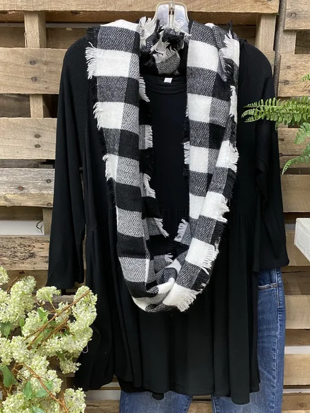 

Plain Cotton-Blend Long Sleeve Shift Sweatshirt, Black, Sweatshirts & Hoodies