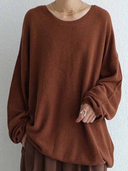 

Vintage Long Sleeve Sweatshirts, Brown, Clearance7