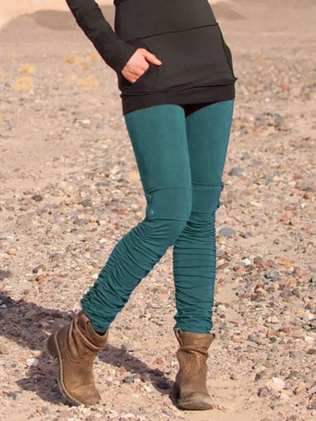 

Pantaloni Casuale Misto Cotone, Verde, Leggings