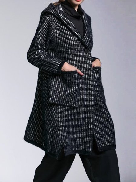 

Long Sleeve Vintage Jacket, Black, Trench Coats