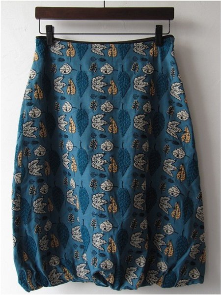 

Cotton Vintage Skirt, Blue, Skirts