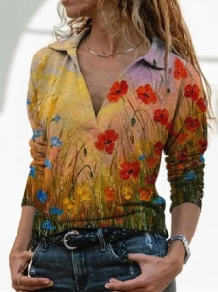 

Floral Shirts & Tops, Light yellow, Blouses & Shirts