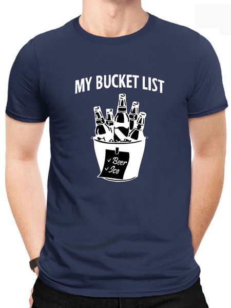 

My Bucket List. Graphic Tee, Deep blue, T-shirts