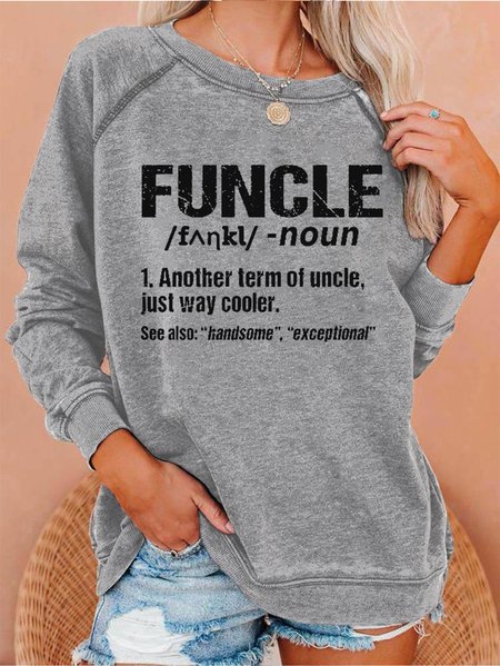 

Funcle Definition Sweatshirt, Gray, Hoodies&Sweatshirts