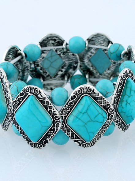 

Alloy Bracelets, Blue, Bracelets