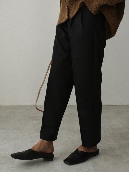 

Vintage Cotton Shift Pants, Black, Pants