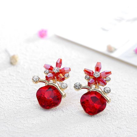 

Alloy Earrings, Red, Earrings