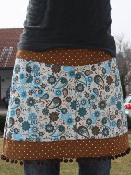

Casual Skirts, Blue, Bottoms