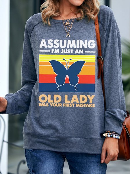 

Old lady Sweatshirt, Deep gray, Hoodies&Sweatshirts