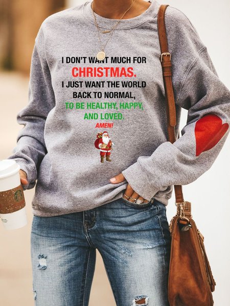 

Christmas Graphic Sweatshirt, Gray, Hoodies&Sweatshirts