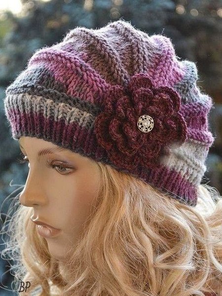 

Knitted hat, Multicolor, Hats