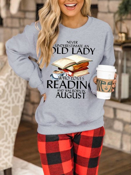 Old Lady Sweatshirt, Gray, Hoodies&Sweatshirts