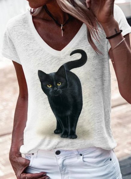 

Casual T-shirt, White, T-Shirts