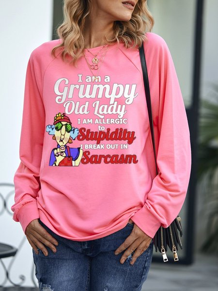 

I Am A Grumpy Old Lady Sweatshirt, Pink, Hoodies & Sweatshirts