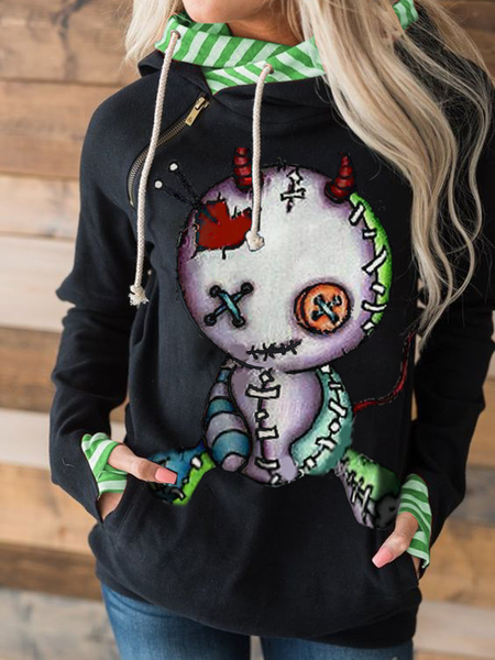 

Hoodie Long Sleeve Shift Casual Sweatshirt, Black, Hoodies&Sweatshirts