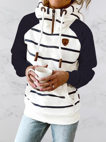 

Hoodie Long Sleeve Zipper Sweatshirt, Navy blue, Hoodies&Sweatshirts