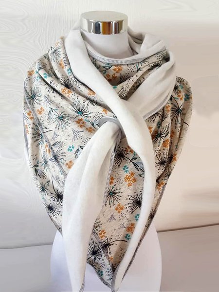 

Plush warm retro elegant dandelion cotton scarf and shawl, Multicolor, Women Scarves & Shawls