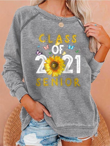 

2021 Graphic Sweatshirt, Gray, Hoodies&Sweatshirts
