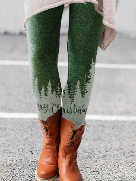 

Christmas Leggings, Green, Leggings