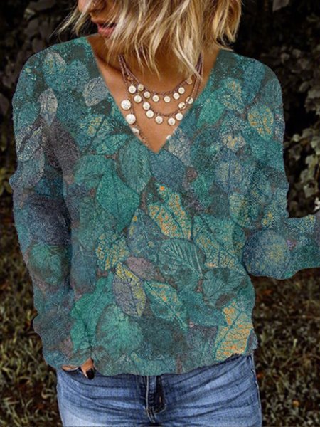 

Plus Size Casual Floral Casual Shirts & Tops, Multicolor, Tops