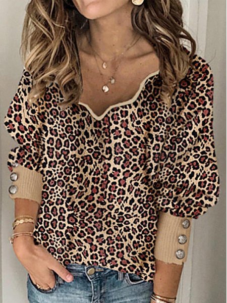 

Top Leopardo Panelled, Blouses & Shirts