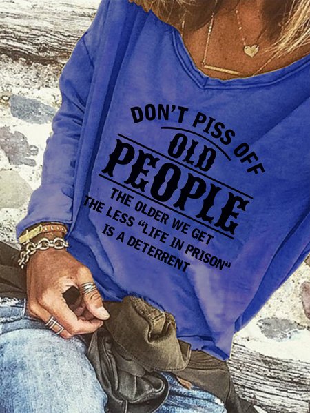 

Don't Piss Off Old People, Blue, Hoodies&Sweatshirts