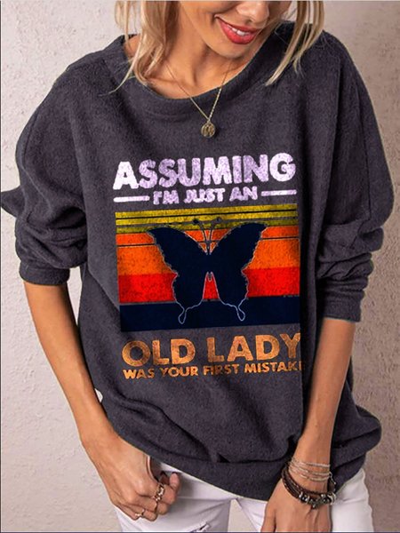

Letter Long Sleeve Casual Cotton-Blend Sweatshirt, Dark green, Sweatshirts & Hoodies