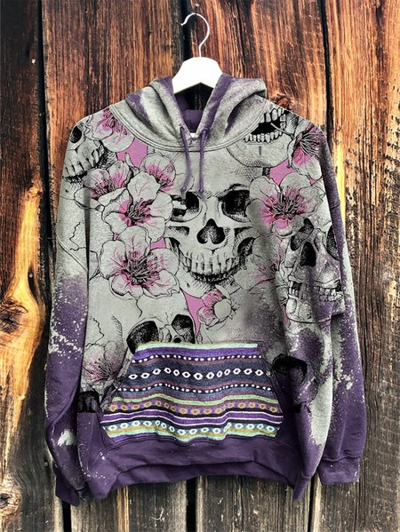 

Long Sleeve Casual Sweatshirt, Purple, Tops