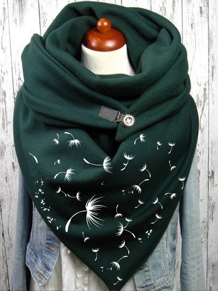 

Vintage Dandelion Pattern Scarf, Green, Scarfs