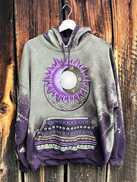 

Vintage Cotton-Blend Abstract Sweatshirts, Purple, Sweatshirts & Hoodies