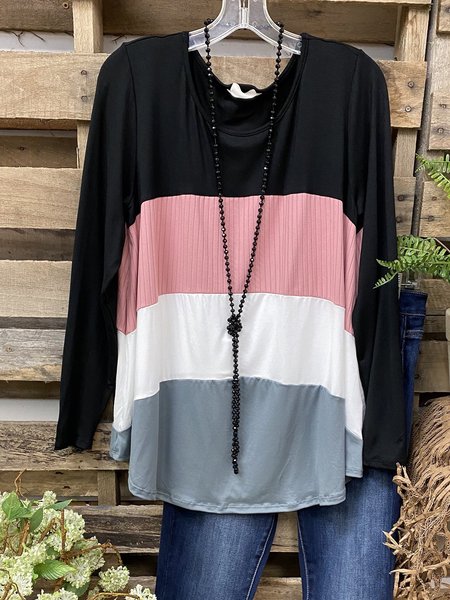 

Long Sleeve Casual Shirts & Tops, Pink, Tops