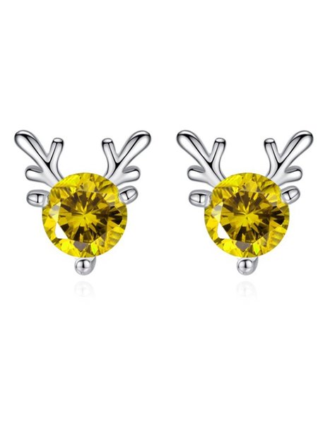 

Vintage Orecchini, Giallo, Earring