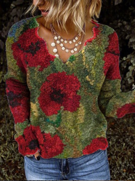 

Cotton Long Sleeve Printed shirt & Top, Multicolor, Sweaters